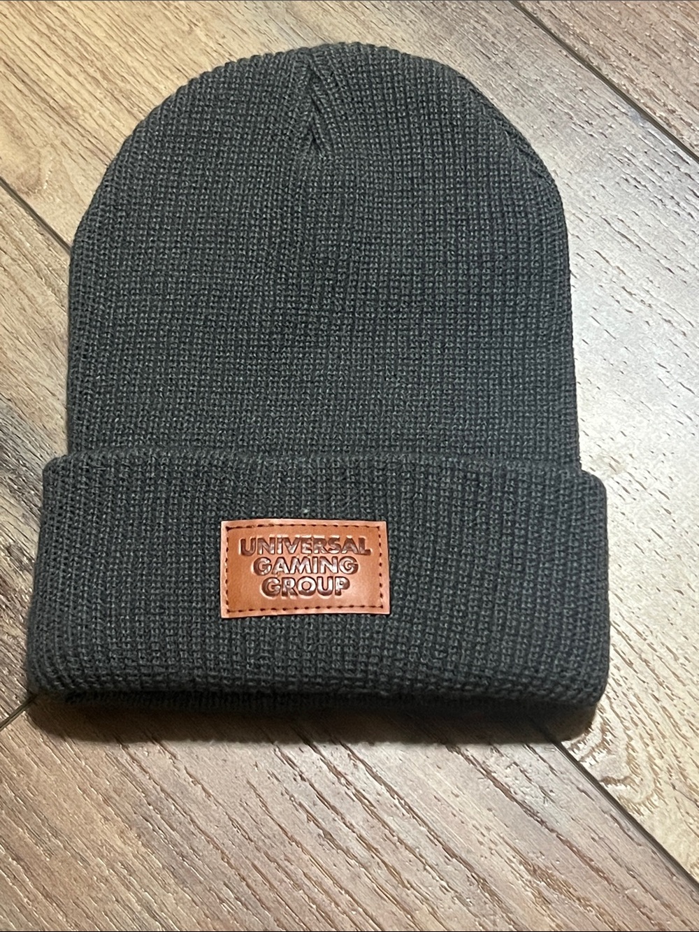 OSFA blokevore Universal Gaming Group grey Knit Beanie with patch